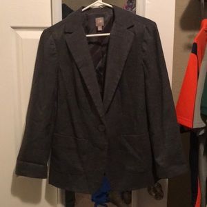 J. Jill grey/black blazer EUC